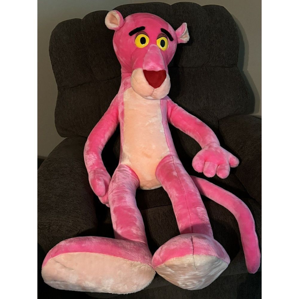 Vintage 80s/90s MIGHTY STAR Pink Panther Plush 52-54" - great condition - TALL